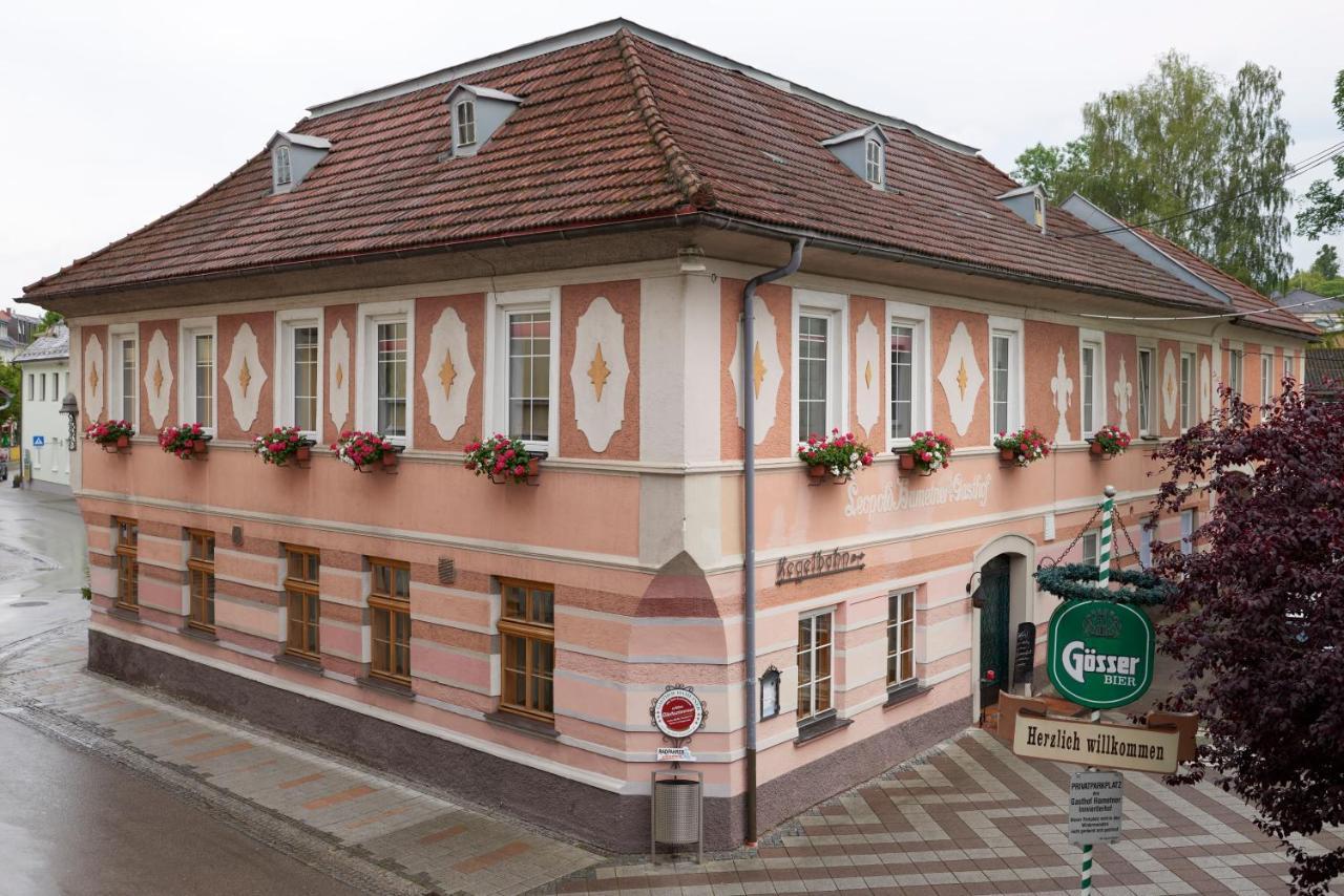 Gasthof Hametner Mit Innviertlerhof Mit Direktem Zugang Zur Therme Mediterrana Durch Unseren Garten! Bad Hall Luaran gambar
